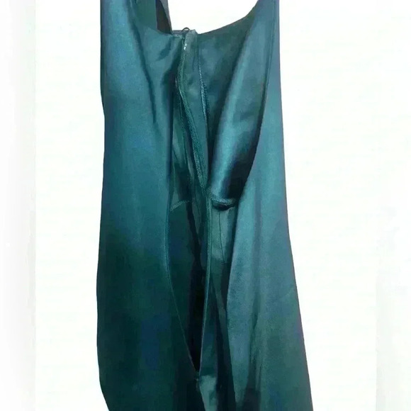 Jason Wu Satin Slip Dress Ruched Midi Size Large - Picture 5 of 11